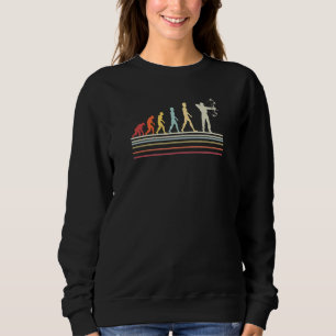 Human Evolution Duck Turkey Deer Bow Hunting Retro Sweatshirt