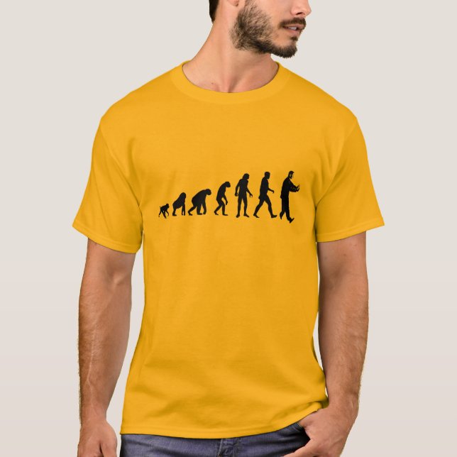 Human Evolution Tai Chi T-Shirt (Front)