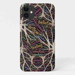 Human Experience Inspirational Word Art     iPhone 11 Case