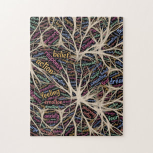 Human Experience Inspirational Word Art Jigsaw Puzzle