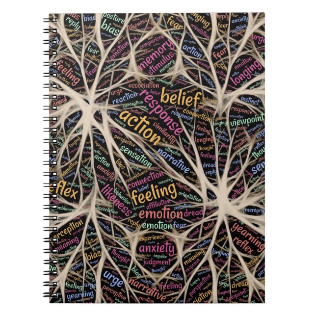 Human Experience Inspirational Word Art   Notebook (Front)