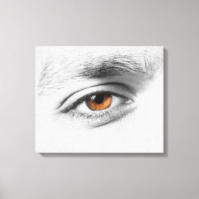 Human eye closeup canvas print (Front)