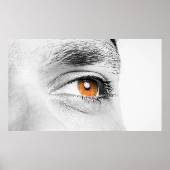 Human eye closeup poster (Front)