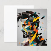 Human face in abstract style (Front/Back)
