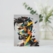 Human face in abstract style (Standing Front)