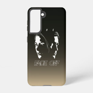 Human Face-off Silhouette Art   Samsung Galaxy S21 Case