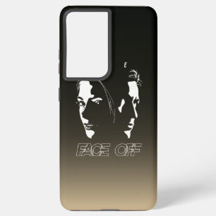 Human Face-off Silhouette Art   Samsung Galaxy S21 Ultra Case