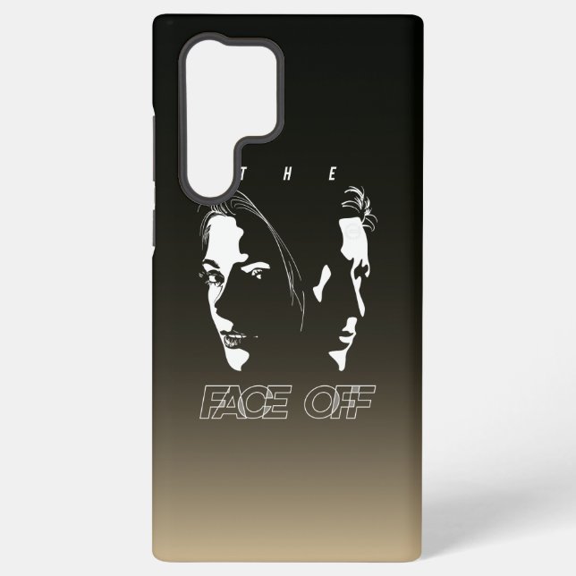 Human Face-off Silhouette Art | Samsung Galaxy Case (Back)