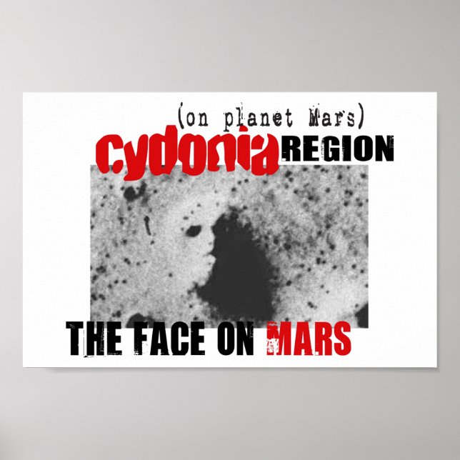 Human Face on Planet Mars Poster (Front)