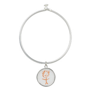 human figurine bangle bracelet