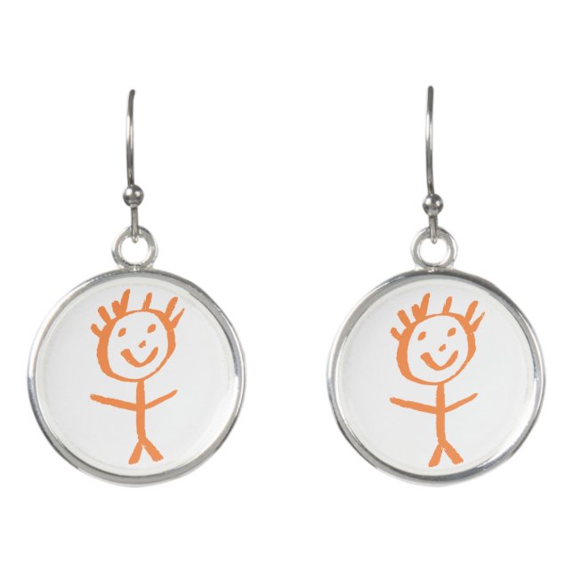 human figurine earrings (Front)