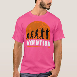 Human Flute Evolution Funny Flute Evolution T-Shirt