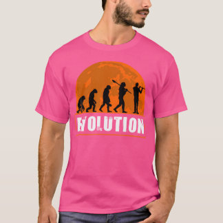 Human Flute Evolution Funny Flute Evolution T-Shirt