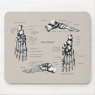 Human foot mouse pad