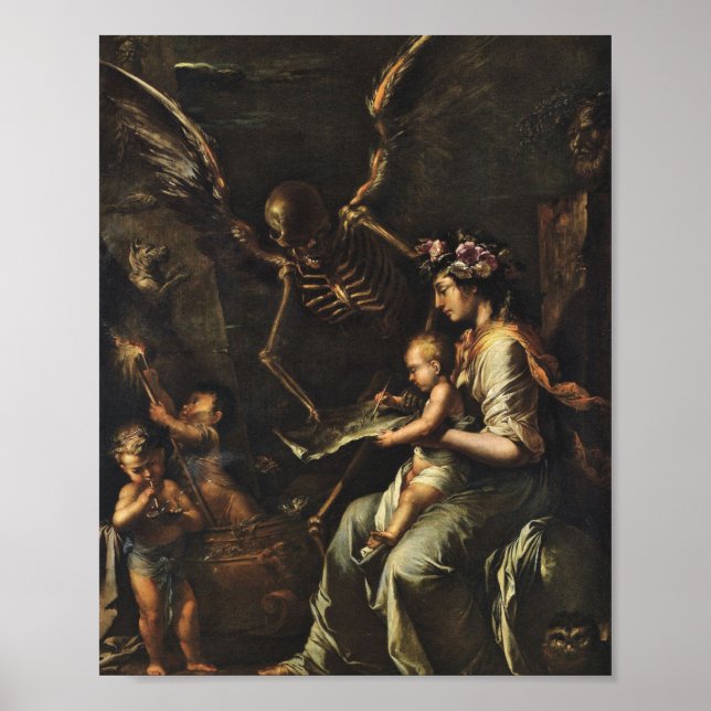 Human Frailty - Salvator Rosa 1656 Poster (Front)