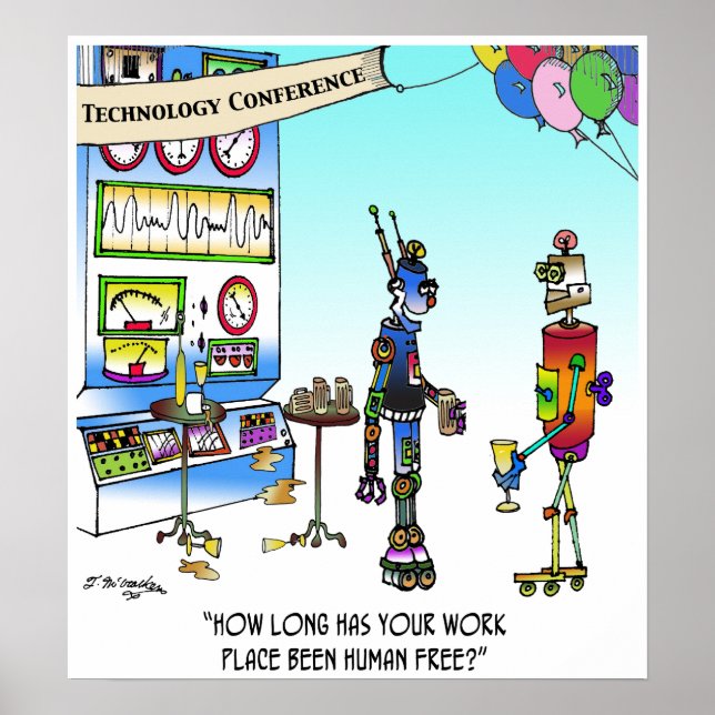 Human Free Work Place Poster (Front)