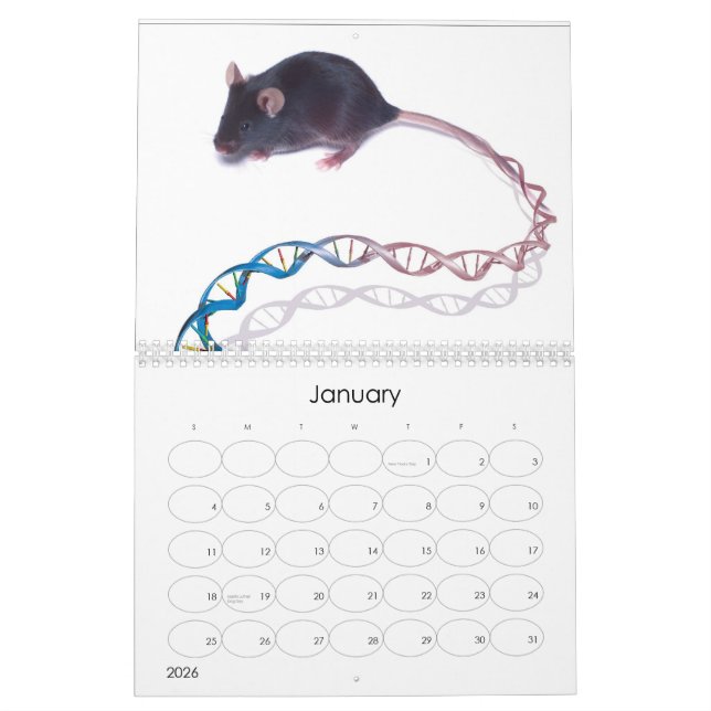 Human Genome Project Images Calendar (Jan 2026)