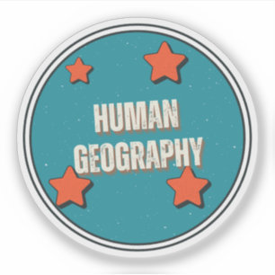 Human Geography Sticker