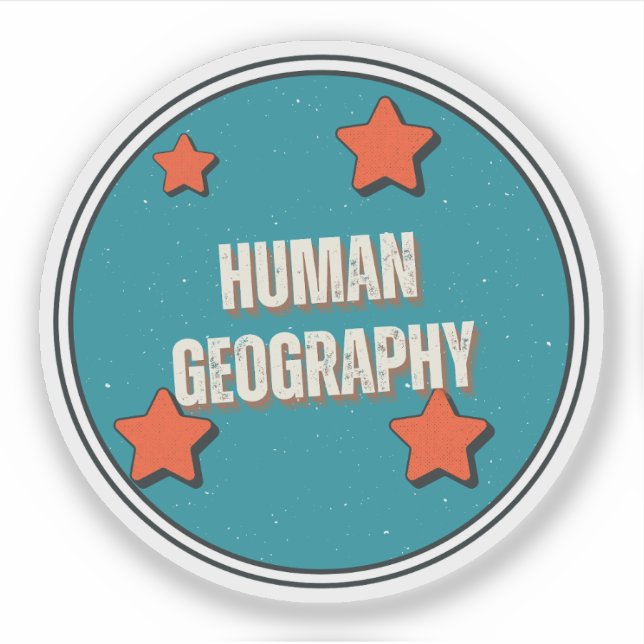 Human Geography Sticker (Front)