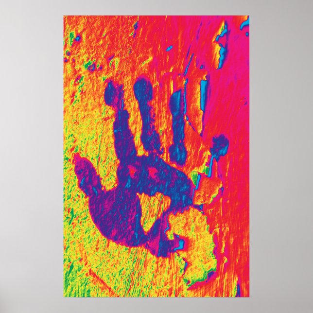Human Hand Modern Protest Print Poster (Front)