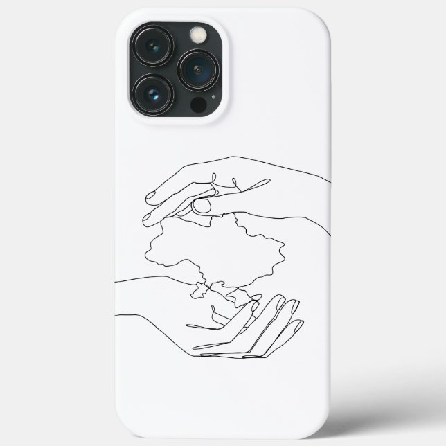 Human hands protect Ukraine. Ukrainian Case-Mate iPhone Case (Back)