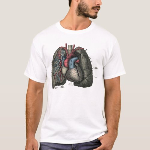 Human Heart Anatomy 1902 Vintage T_Shirt