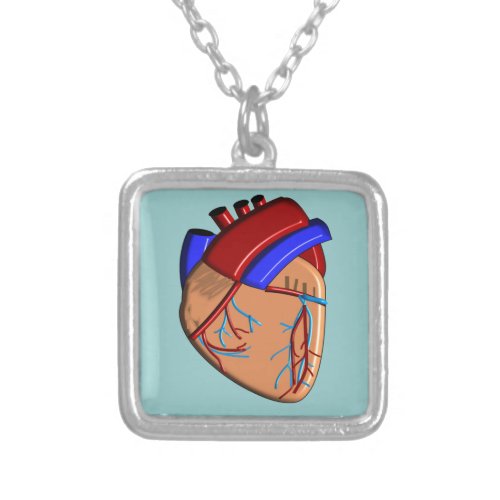 Human Heart Art Pendant