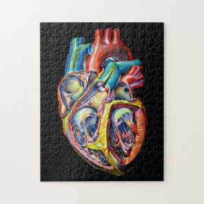 human heart biology anatomy abstract art jigsaw puzzle