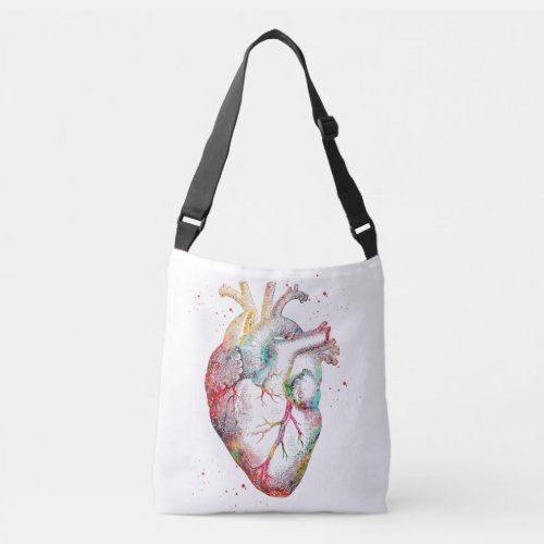 Human Heart Crossbody Bag