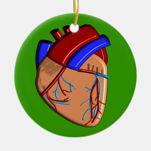 Human Heart iPhone and Electronics Cases Ceramic Ornament