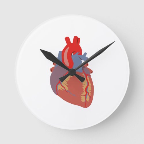 HUMAN HEART ROUND CLOCK