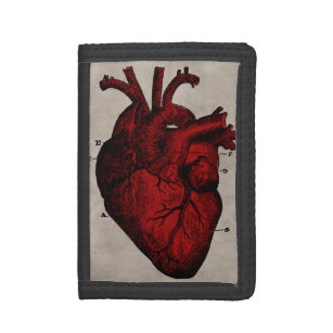 Human Heart Trifold Wallet