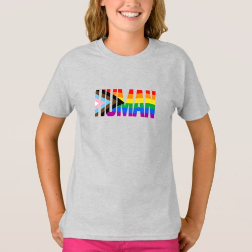Human Inclusivity Pride Flag T_Shirt