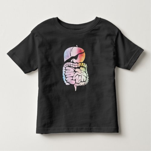 Human Internal Organs Anatomy Art Digestive System Toddler T_shirt