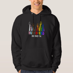 Human Kind Be Both  LGBT Gay Lesbian Pride Rainbow Hoodie