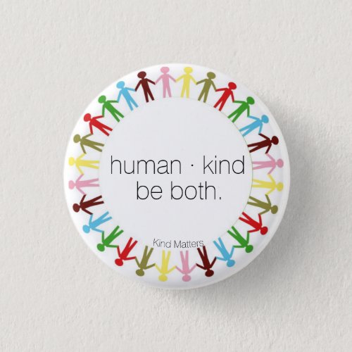human  kind pinback button