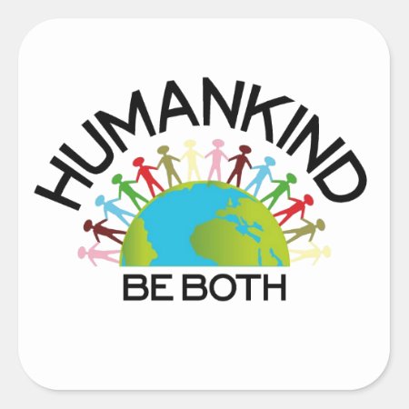Human Kind Square Sticker