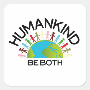Human Kind Square Sticker