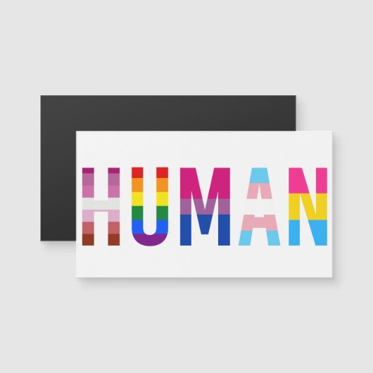 HUMAN LGBT Flag Gay Pride Month Transgender (Front/Back)