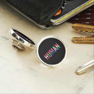 HUMAN LGBT Flag Gay Pride Month Transgender Lapel Pin