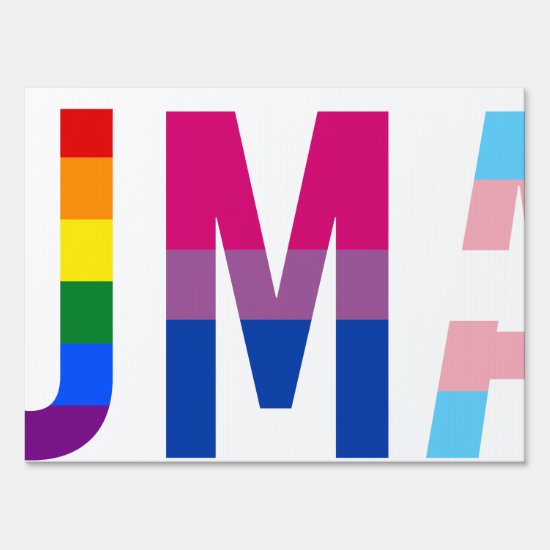 HUMAN LGBT Flag Gay Pride Month Transgender Sign