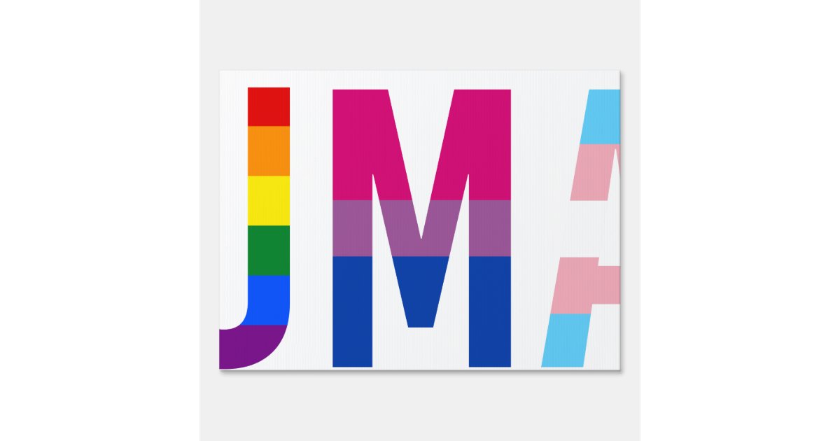 HUMAN LGBT Flag Gay Pride Month Transgender Sign | Zazzle