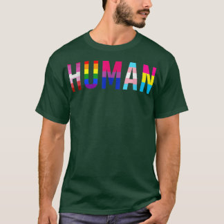 HUMAN LGBT Flag Gay Pride Month Transgender T-Shir T-Shirt