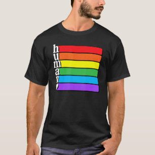 Human Lgbt Flag Human Rights Gay Lesbian Trans Lgb T-Shirt