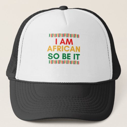 Human lives matter black power trucker hat