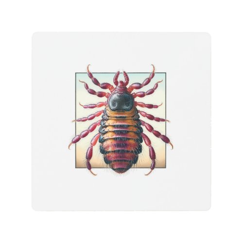 Human louse 030624IREF101 _ Watercolor Metal Print