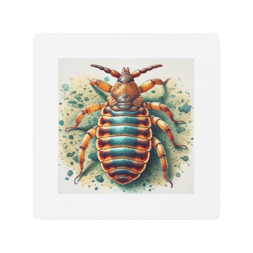 Human Louse 200624IREF226 _ Watercolor Metal Print