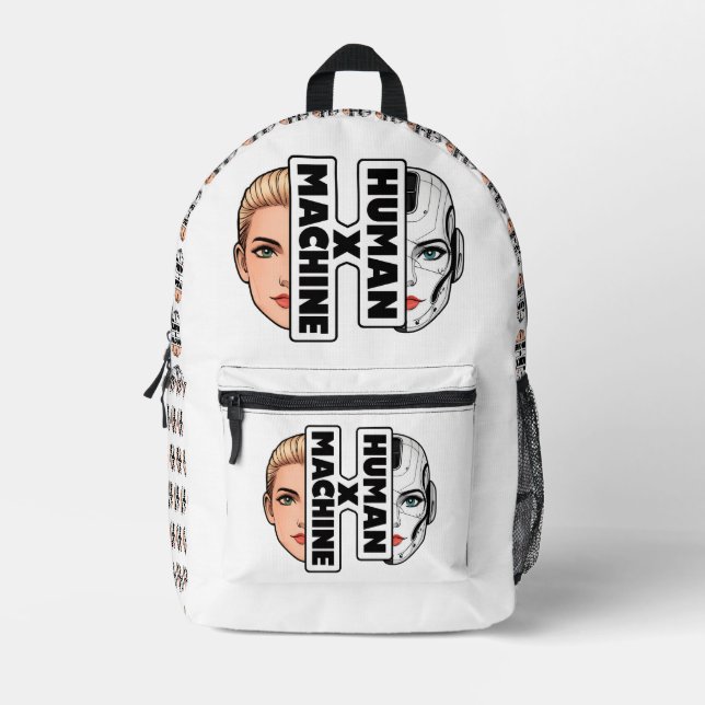 HUMAN × MACHINE PRINTED BACKPACK (Front)