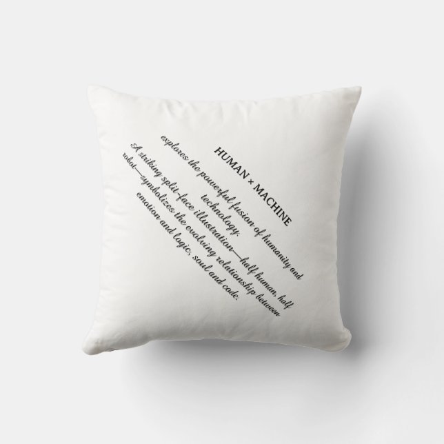HUMAN × MACHINE THROW PILLOW (Back)