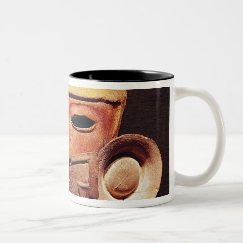 Human mask from Teotihuacan Two_Tone Coffee Mug